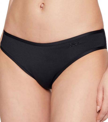 black logo bikini bottom