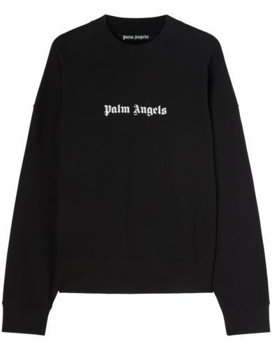 black logo cotton sweatshirt