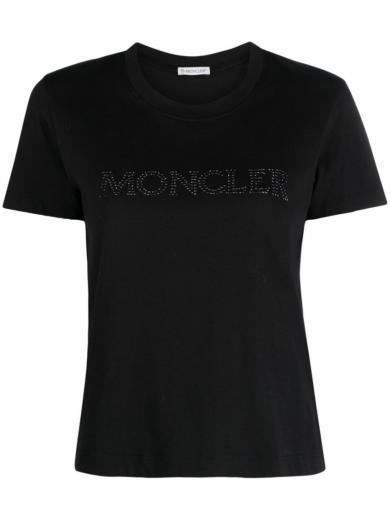 black logo cotton t-shirt