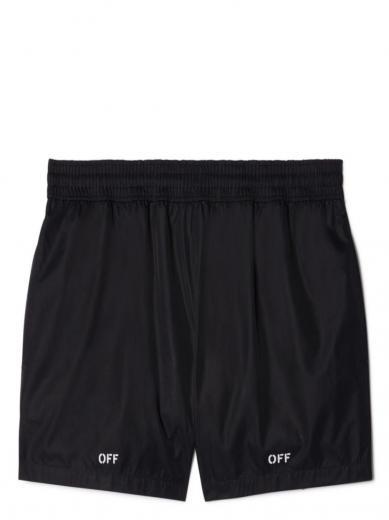 black logo courtyard shorts