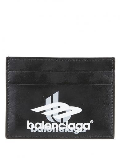 black logo credit card holder