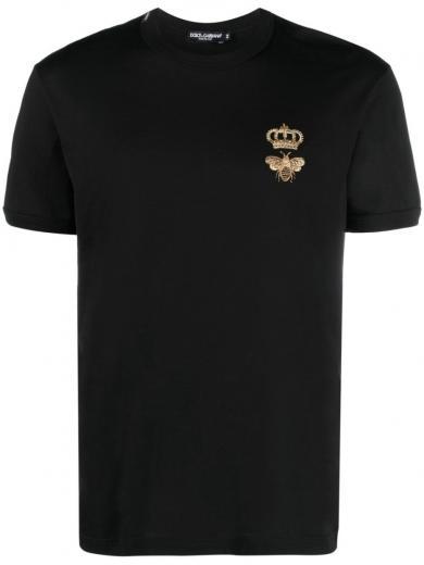 black logo detail t-shirt