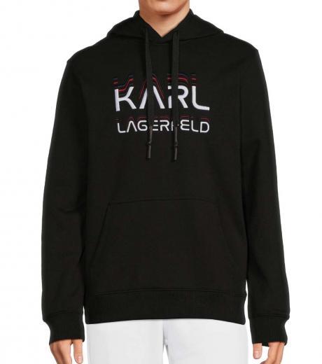 black logo graphic hoodie