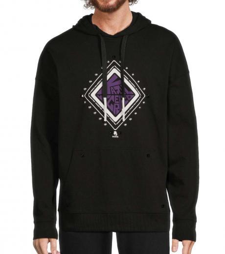 black logo graphic hoodie