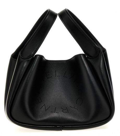 black logo handbag