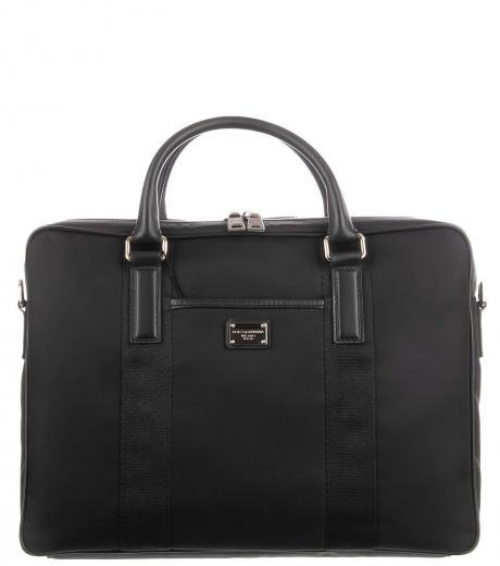 black logo large briefcase bag