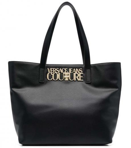 black logo large tote