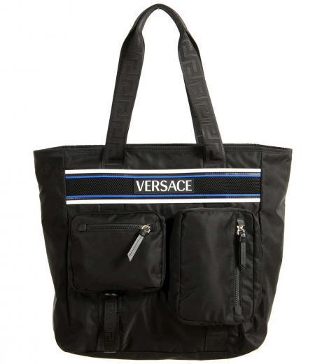 black logo large tote