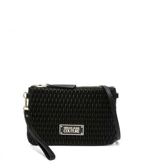 black logo medium crossbody bag