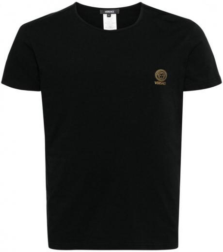 black logo organic cotton t-shirt