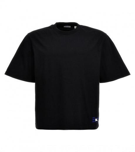 black logo patch t-shirt