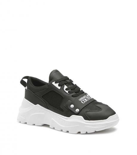 black logo speedtrack sneakers