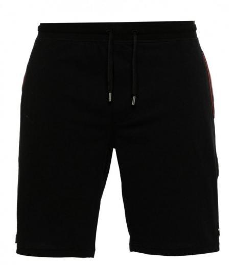 black logo sweat shorts