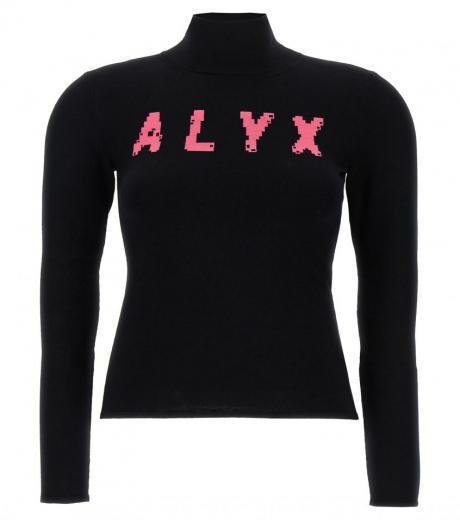 black logo sweater