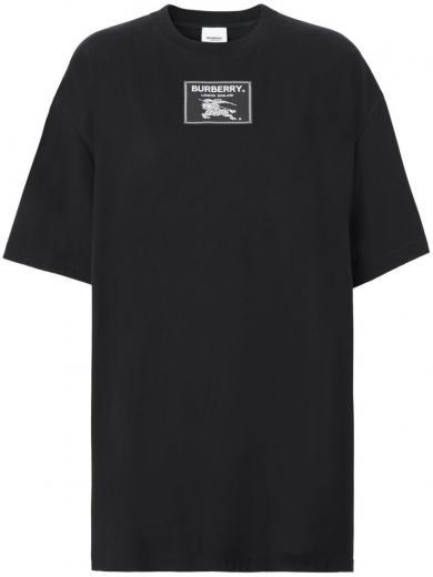 black logo t-shirt