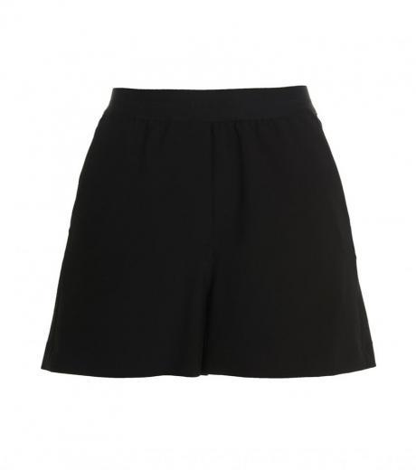 black logo wool bermuda shorts