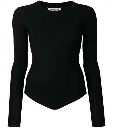 black long sleeve bodysuit