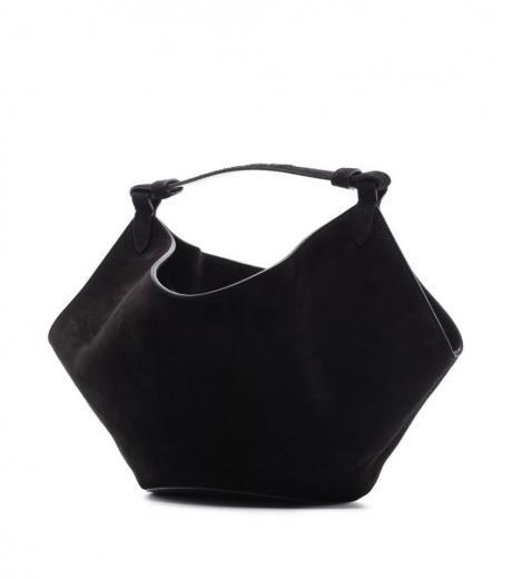 black lotus mini leather handbag