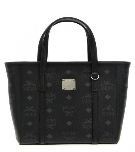 black m-veritas mini shopping bag