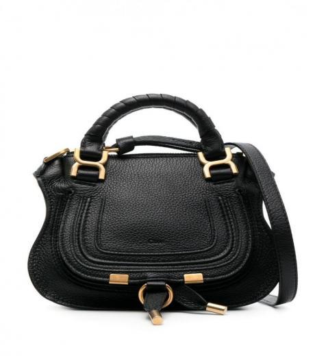 black marcie leather handbag