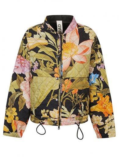 black maria floral print bomber jacket