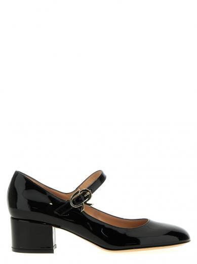 black mary jane pumps