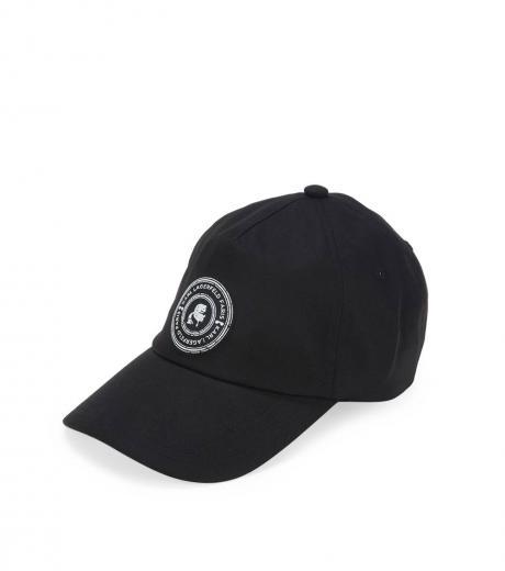 black medallion baseball cap