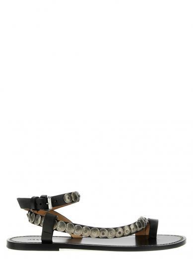 black melte sandals