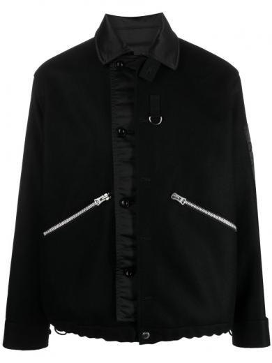 black melton shirt