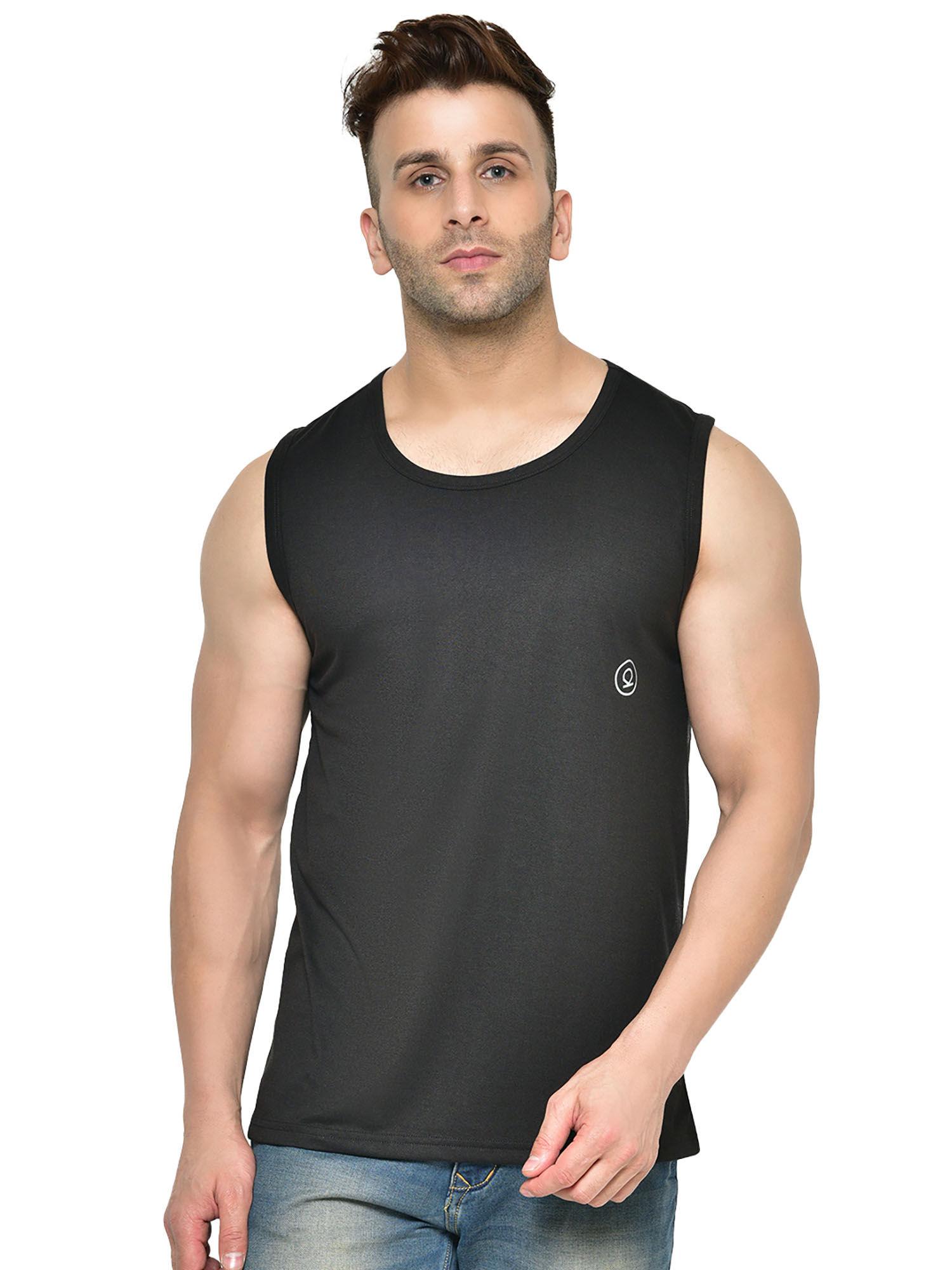 black men gym tank tops black