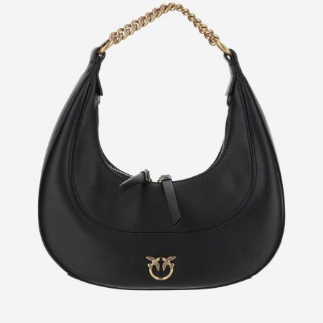 black mini brioche hobo bag