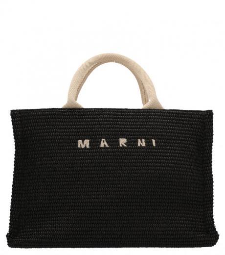 black mini tote shopping bag
