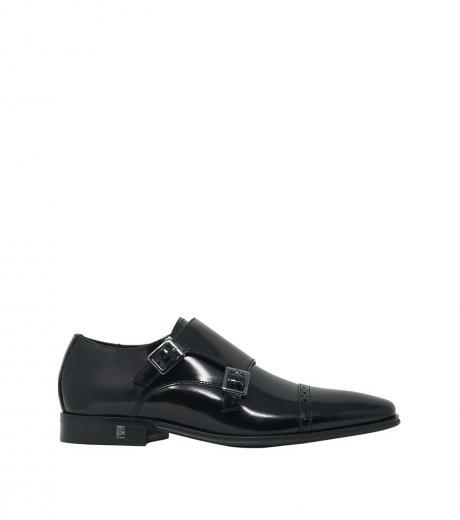 black monk leather dress shoes