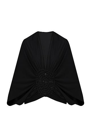 black moon embellished shrug