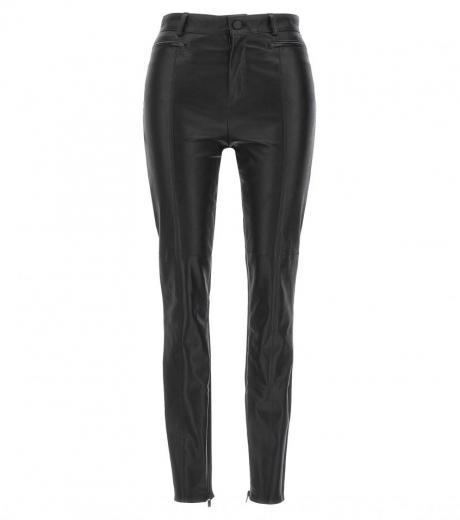 black napa leather leggings