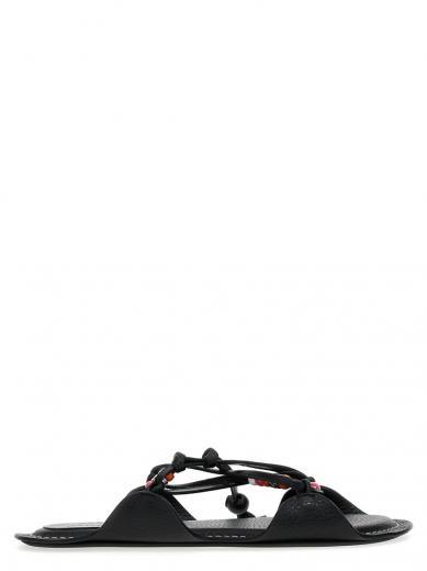 black no vacancy inn capsule high summer sandals