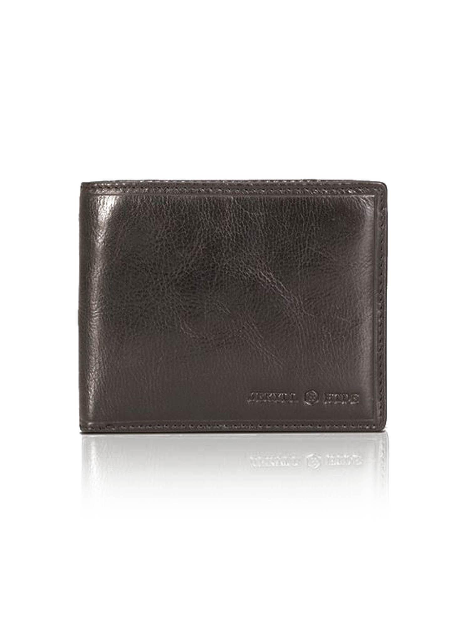 black oxford medium bifold wallet with coin pouch