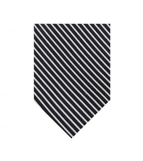 black oxford pinstripe tie