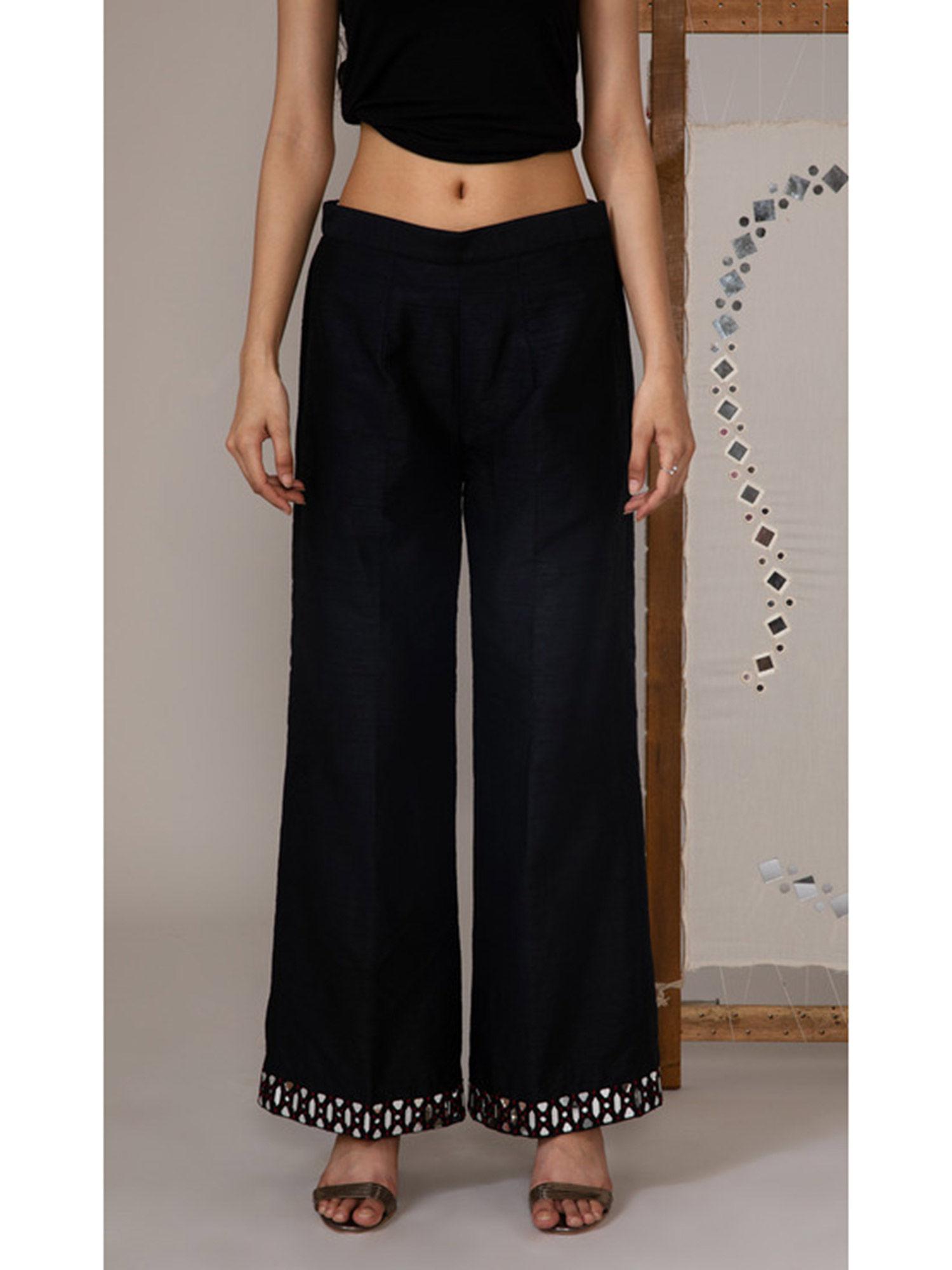 black palazzos