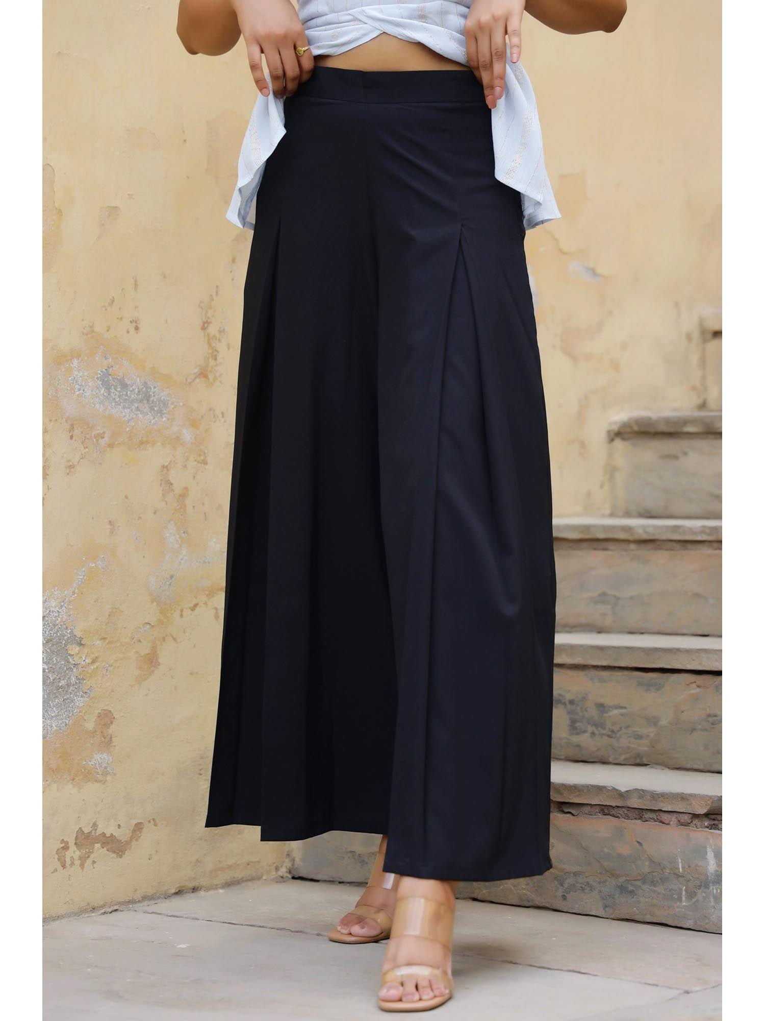 black palm palazzo pants