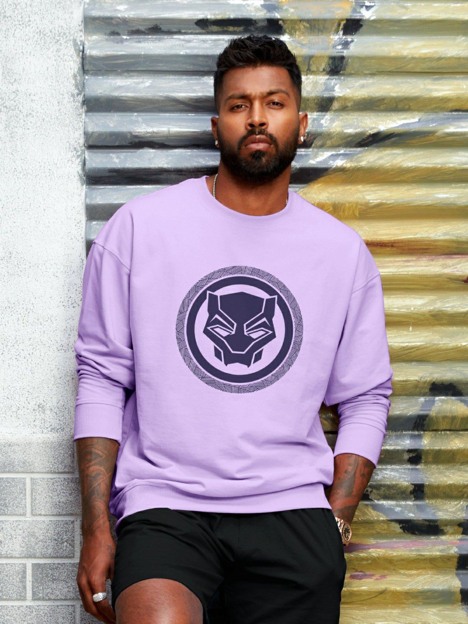 black panther graphic panther men oversized sweatshirts