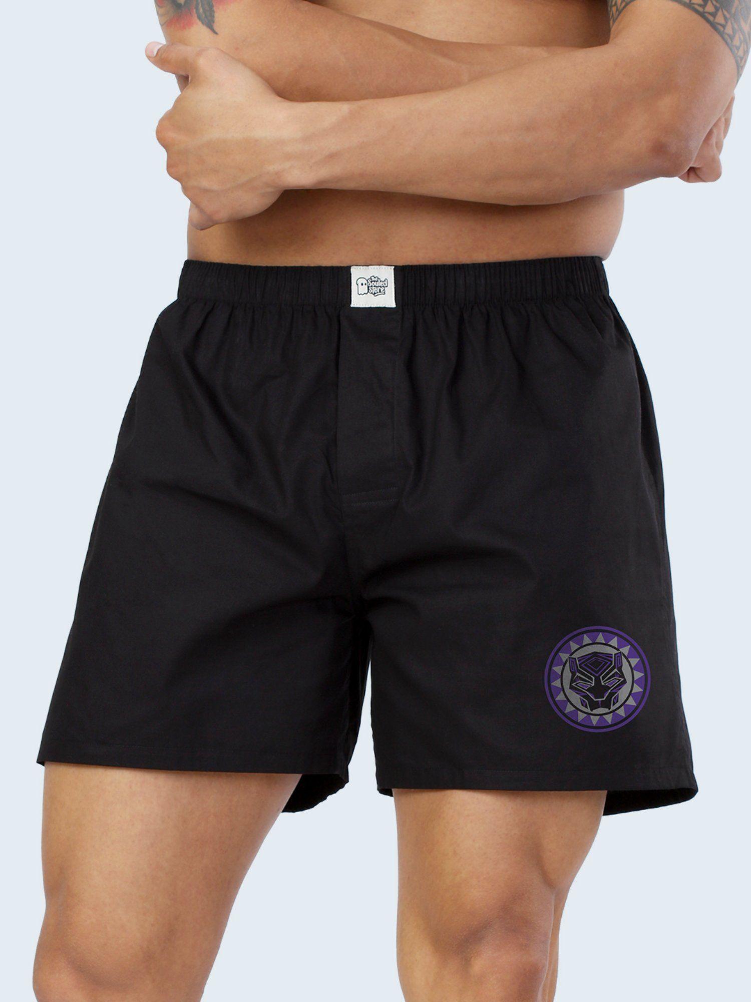 black panther panther power boxer shorts for mens black