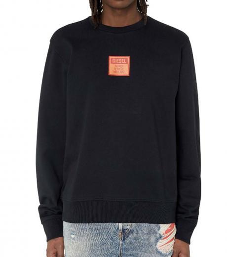 black patch logo sweatshirt