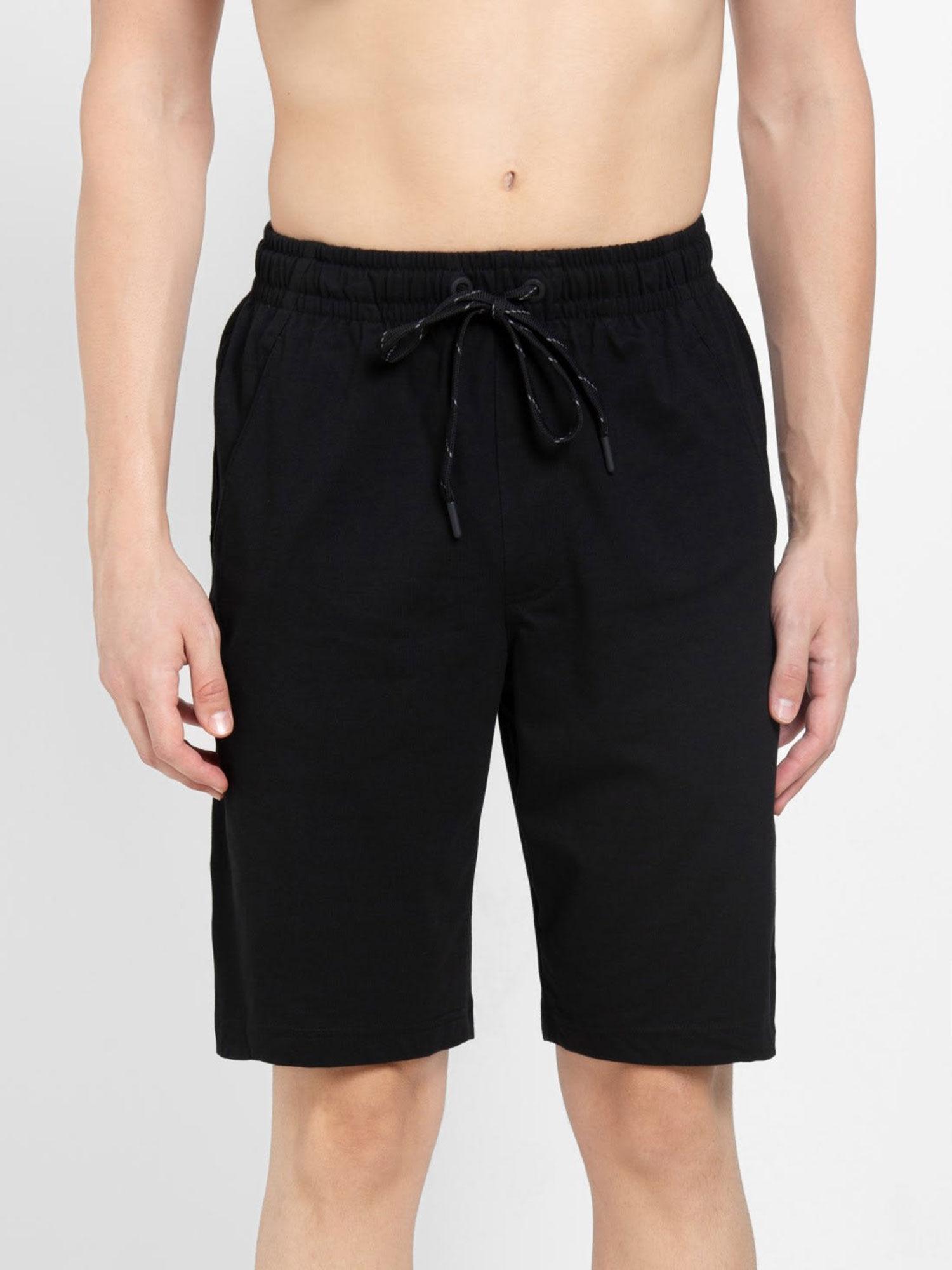 black performance shorts