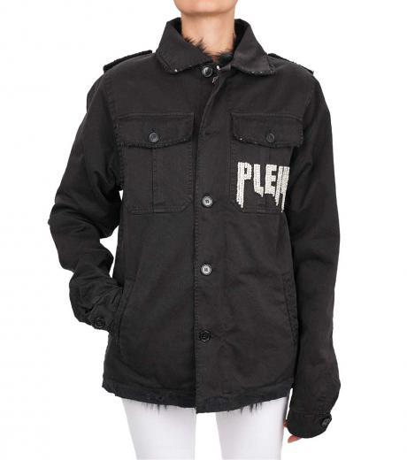black playboy fur parka jacket