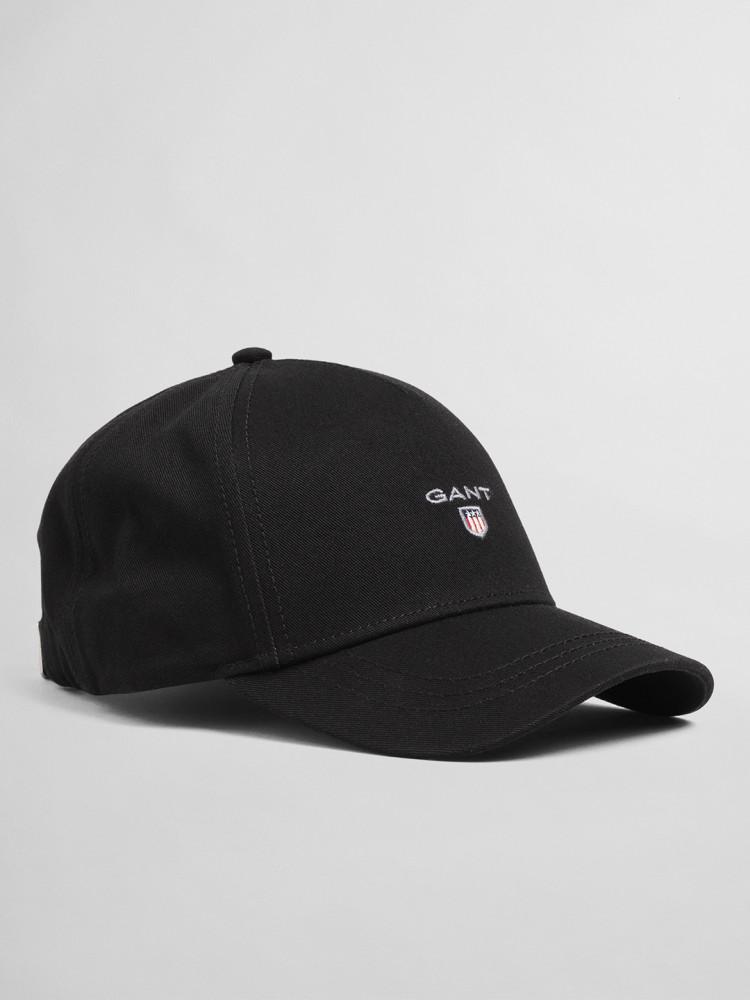 black printed cap