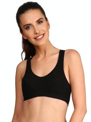 black printeded women slim fit bra