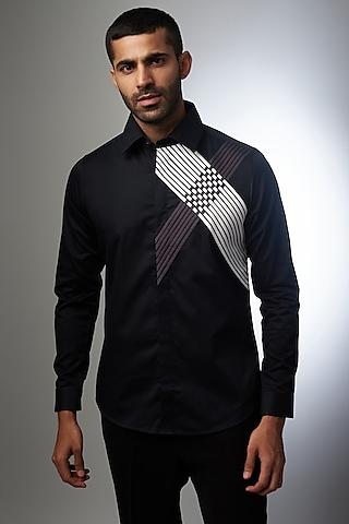 black pure cotton shirt