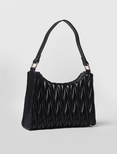 black quilted bag