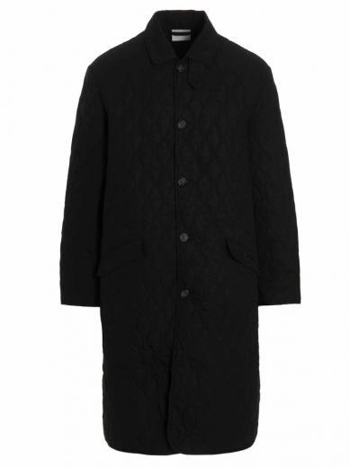 black quilted hunter coat